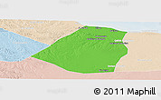 Political Panoramic Map of Zeleitin (Zliten), lighten