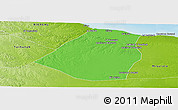 Political Panoramic Map of Zeleitin (Zliten), physical outside
