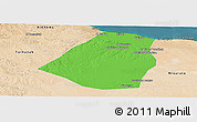 Political Panoramic Map of Zeleitin (Zliten), satellite outside