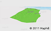 Political Panoramic Map of Zeleitin (Zliten), single color outside