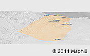 Satellite Panoramic Map of Zeleitin (Zliten), lighten, desaturated