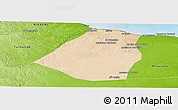Satellite Panoramic Map of Zeleitin (Zliten), physical outside