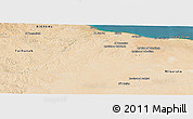 Satellite Panoramic Map of Zeleitin (Zliten)