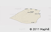 Shaded Relief Panoramic Map of Zeleitin (Zliten), cropped outside