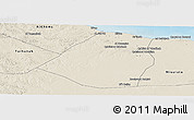 Shaded Relief Panoramic Map of Zeleitin (Zliten)