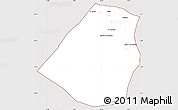 Classic Style Simple Map of Zeleitin (Zliten), cropped outside