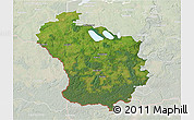 Satellite 3D Map of Lazdiju, lighten