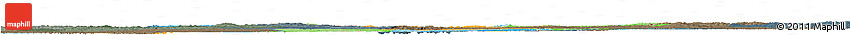 Political Horizon Map of Lithuania, darken, semi-desaturated, land only