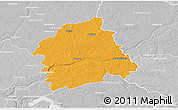 Political 3D Map of Jonavos, lighten, desaturated