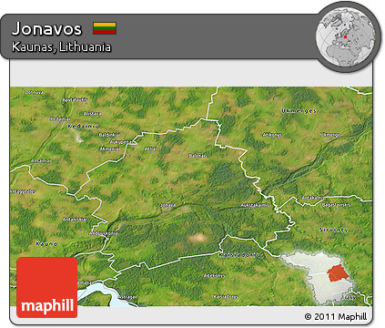 Satellite 3D Map of Jonavos