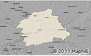 Shaded Relief 3D Map of Jonavos, darken, desaturated