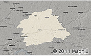 Shaded Relief 3D Map of Jonavos, darken, semi-desaturated