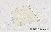 Shaded Relief 3D Map of Jonavos, lighten, semi-desaturated