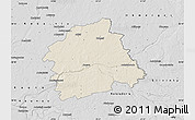 Shaded Relief Map of Jonavos, desaturated