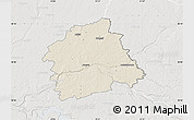 Shaded Relief Map of Jonavos, lighten, semi-desaturated