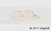 Shaded Relief Panoramic Map of Jonavos, lighten, semi-desaturated