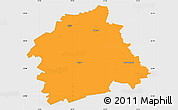 Political Simple Map of Jonavos, single color outside