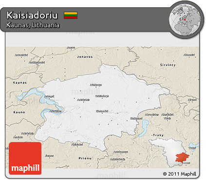 Classic Style 3D Map of Kaisiadoriu