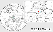 Blank Location Map of Kaisiadoriu