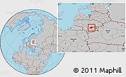 Gray Location Map of Kaisiadoriu