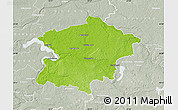 Physical Map of Kaisiadoriu, lighten, semi-desaturated