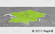 Physical Panoramic Map of Kaisiadoriu, desaturated