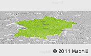 Physical Panoramic Map of Kaisiadoriu, lighten, desaturated