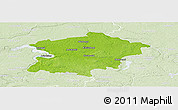 Physical Panoramic Map of Kaisiadoriu, lighten