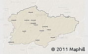 Shaded Relief 3D Map of Kedainiu, lighten
