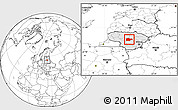 Blank Location Map of Kedainiu, highlighted country