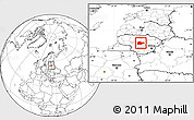 Blank Location Map of Kedainiu, highlighted parent region