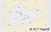 Classic Style Map of Kedainiu, single color outside