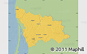 Savanna Style Map of Klaipedos, single color outside
