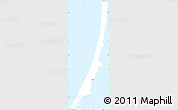 Silver Style Simple Map of Neringa, single color outside