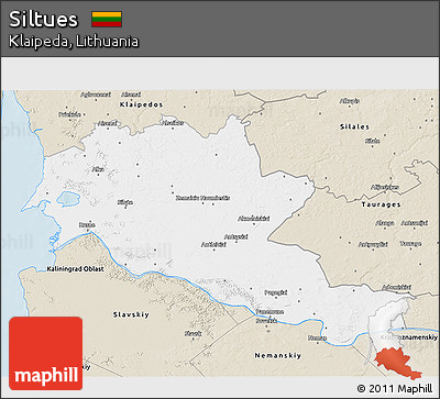 Classic Style 3D Map of Siltues