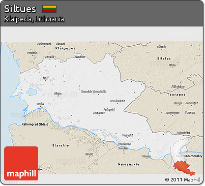 Classic Style 3D Map of Siltues
