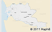 Classic Style 3D Map of Siltues, single color outside