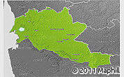 Physical 3D Map of Siltues, desaturated