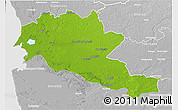 Physical 3D Map of Siltues, lighten, desaturated