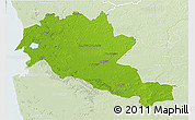 Physical 3D Map of Siltues, lighten