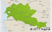 Physical 3D Map of Siltues, shaded relief outside
