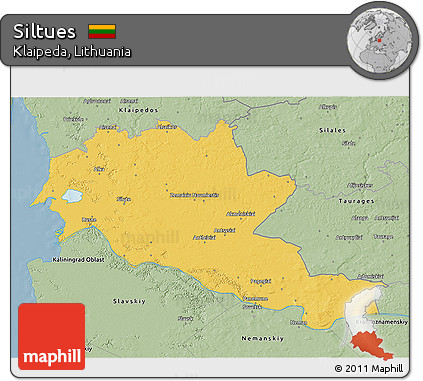 Savanna Style 3D Map of Siltues