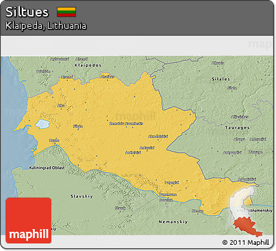 Savanna Style 3D Map of Siltues