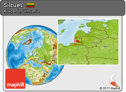 Physical Location Map of Siltues, within the entire country