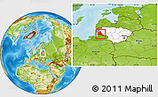 Physical Location Map of Siltues, highlighted country, highlighted parent region, within the entire country