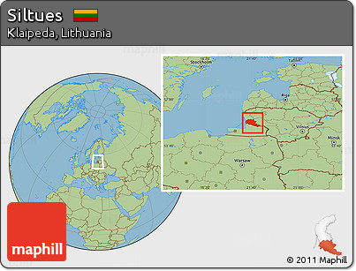 Savanna Style Location Map of Siltues