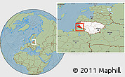 Savanna Style Location Map of Siltues, highlighted country, highlighted parent region, within the entire country, hill shading