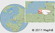 Savanna Style Location Map of Siltues, highlighted country, hill shading