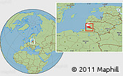 Savanna Style Location Map of Siltues, highlighted parent region