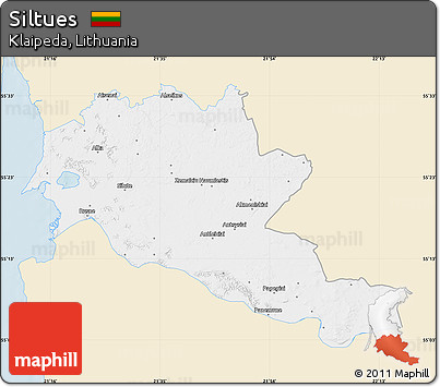 Classic Style Map of Siltues, single color outside